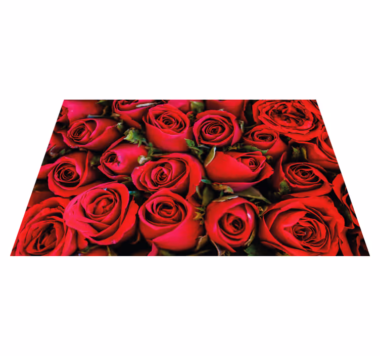 Tapete vinílico flores e plantas buquê de rosas - TenStickers