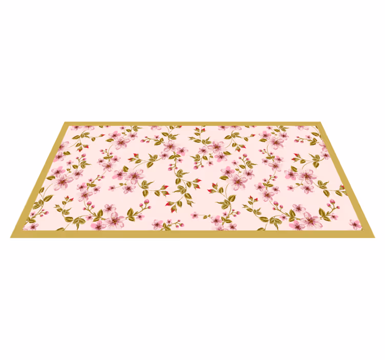 Tapete vinílico flores e plantas motivo de flor floral - TenStickers