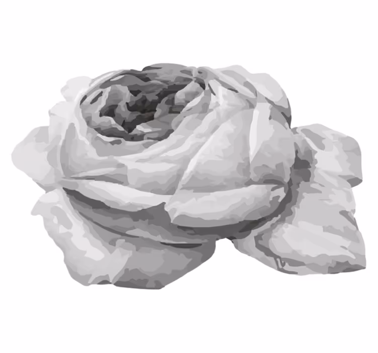Tapete vinílico flores e plantas flor de rosa - TenStickers