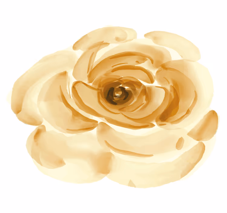 Tapete vinílico flores e plantas rosa bege suave - TenStickers