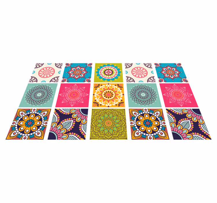 Tapete de vinil de azulejos marroquinos - TenStickers