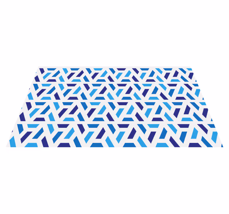 Tapete vinílico geométricas formas padronizadas em azul - TenStickers