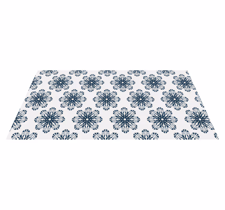 Tapete vinílico do Natal floco de neve intrincado - TenStickers
