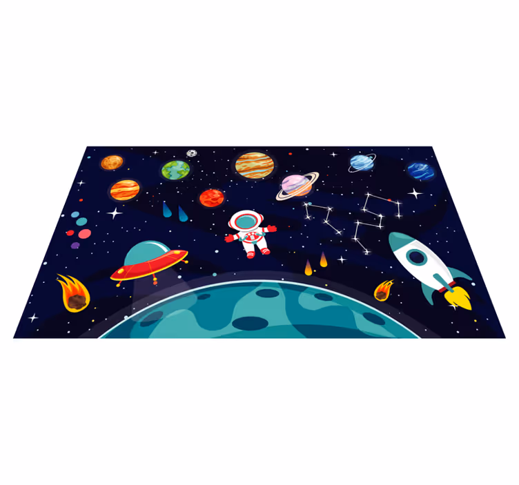 Tapete vinílico estrelas cenário de expedição cósmica - TenStickers