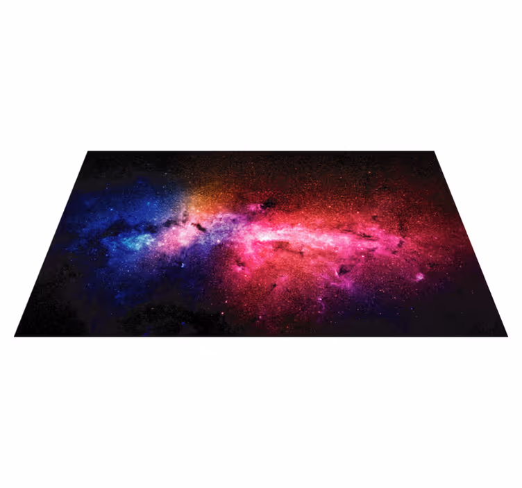 Tapete vinílico estrelas explosão de cores galácticas - TenStickers