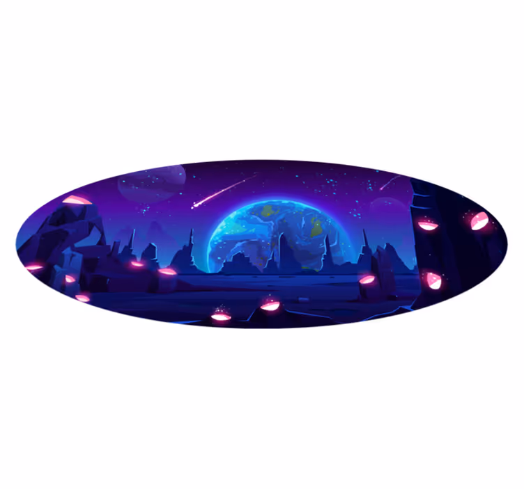 Tapete vinílico estrelas aventura galáctica - TenStickers