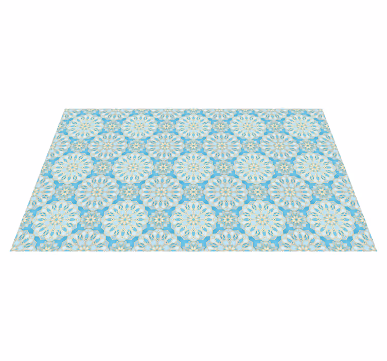 Tapete vinílico azulejos padrões florais intrincados - TenStickers