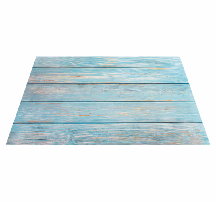 Piso de casa de banhode madeira padrão azul - TenStickers