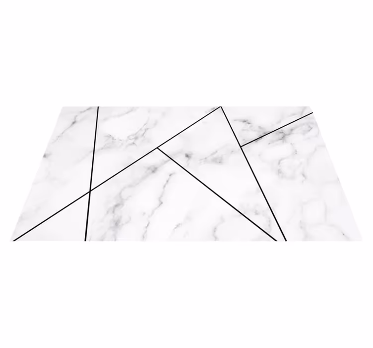 Piso de casa de banhode mármore branco elegante - TenStickers
