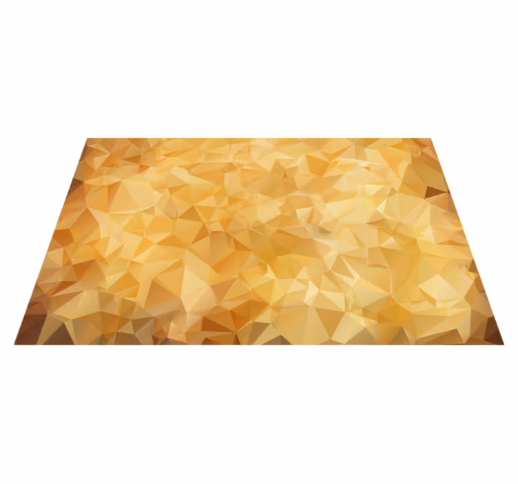 Tapete vinílico geométricas padrão dourado - TenStickers