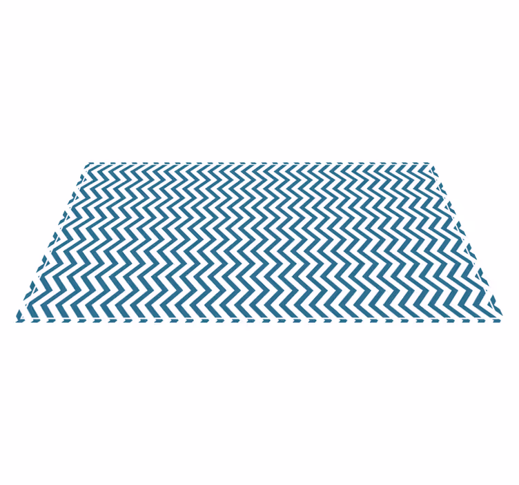 Tapete vinílico às risca estilo chevron azul e branco - TenStickers