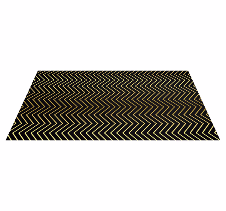 Tapete vinílico geométricas motivo dourado chevron - TenStickers