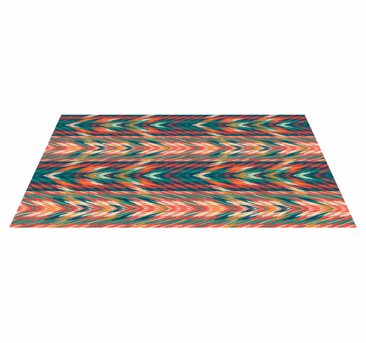 Tapete vinílico às risca ondas de cores dinâmicas - TenStickers