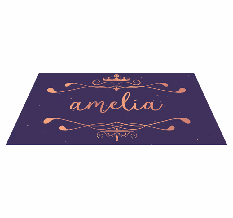 Tapete vinílico com nome personalizado - TenStickers
