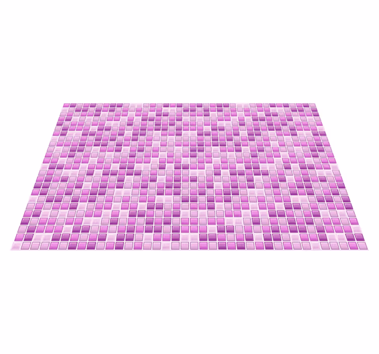Tapete vinílico azulejos mosaico de tons roxos - TenStickers
