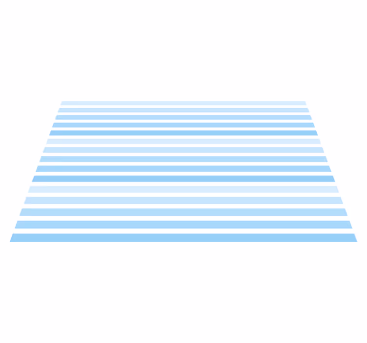 Tapete vinílico às risca padrão horizontal azul - TenStickers