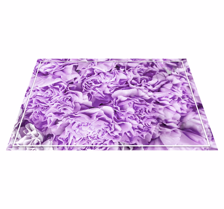 Tapete vinílico flores e plantas flores roxas vibrantes - TenStickers