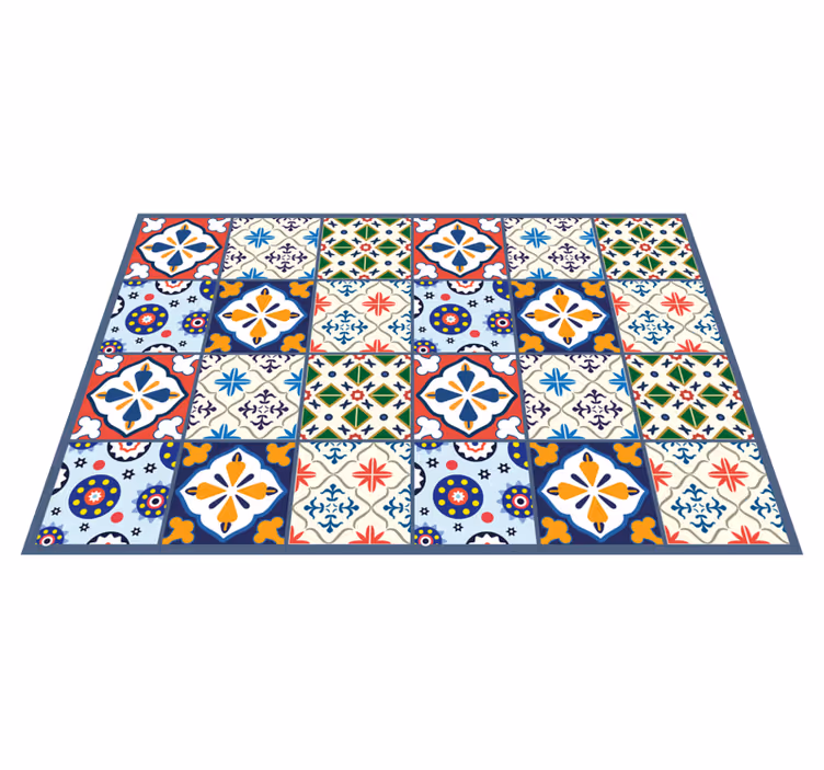 Ladrilhos de cozinha portugueses de estilo colorido - TenStickers