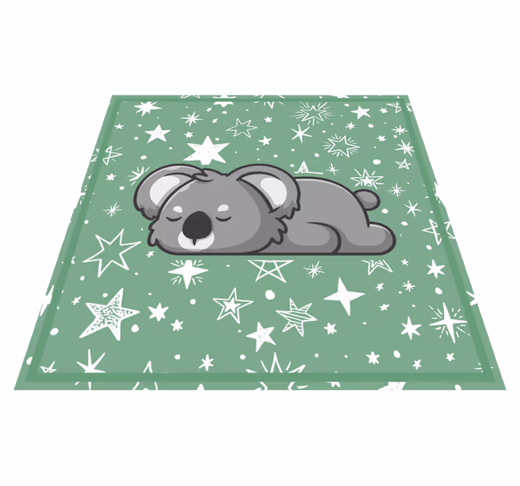 Tapete vinílico infantis estrelas coala adormecidas - TenStickers
