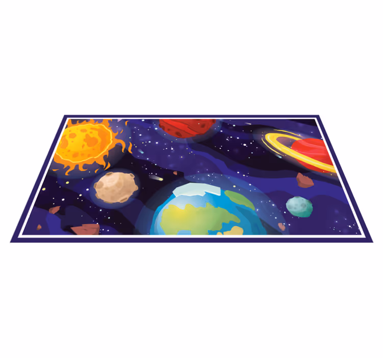 Tapete vinílico estrelas cena de exploração cósmica - TenStickers
