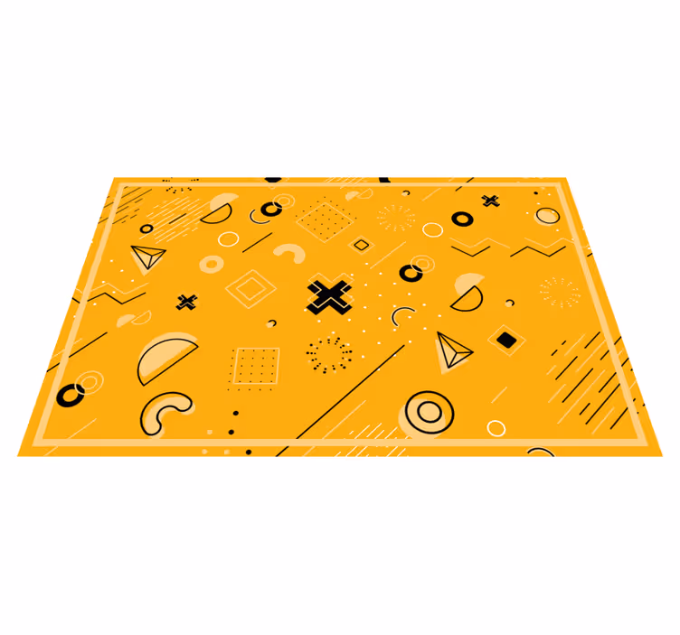 Tapete vinílico geométricas padrão de formas abstratas - TenStickers