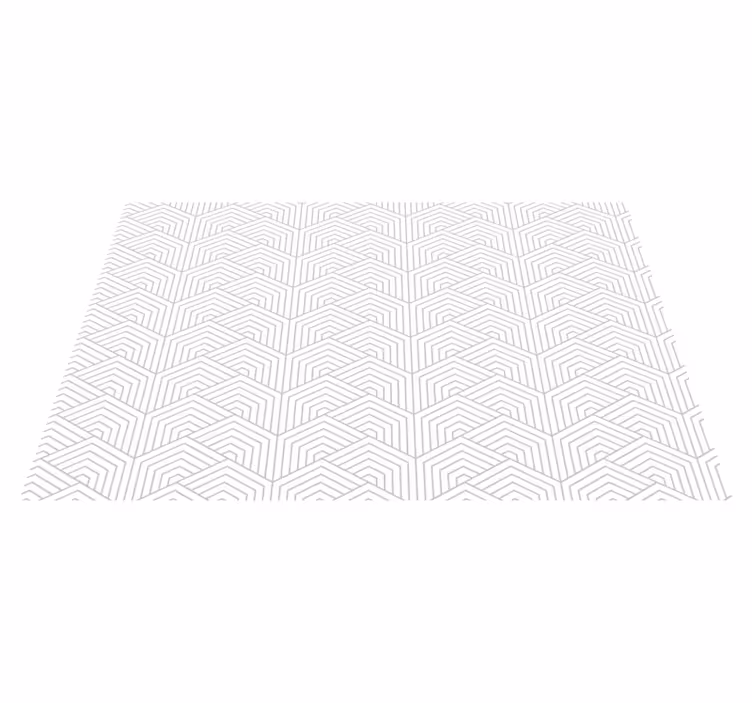 Tapete vinílico geométricas padrão hexagonal cinza - TenStickers