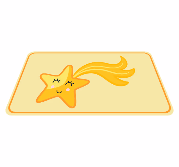 Tapete vinílico infantis design de estrela alegre - TenStickers