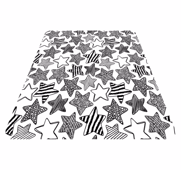 Tapete vinílico para bebés padrão de estrela elegante - TenStickers
