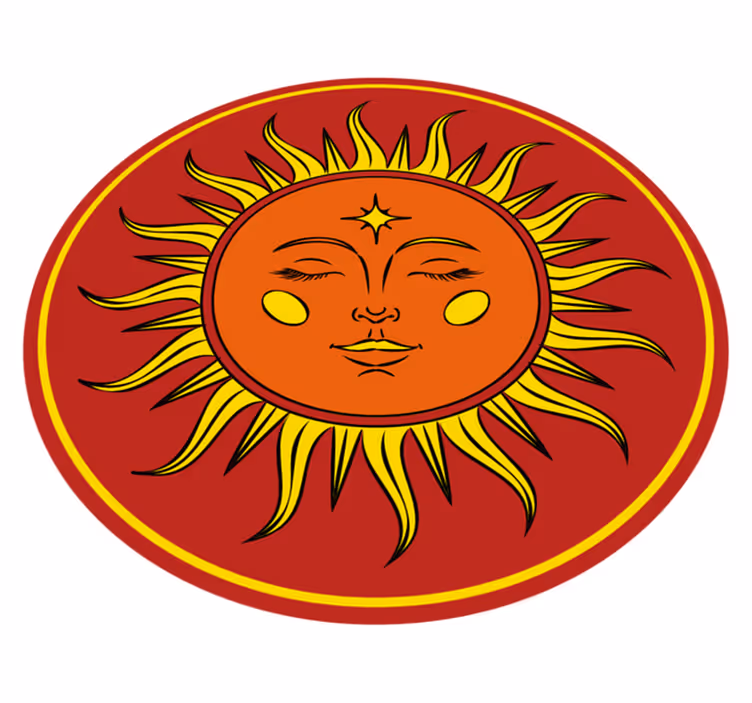 Tapete vinílico natureza rosto ensolarado - TenStickers
