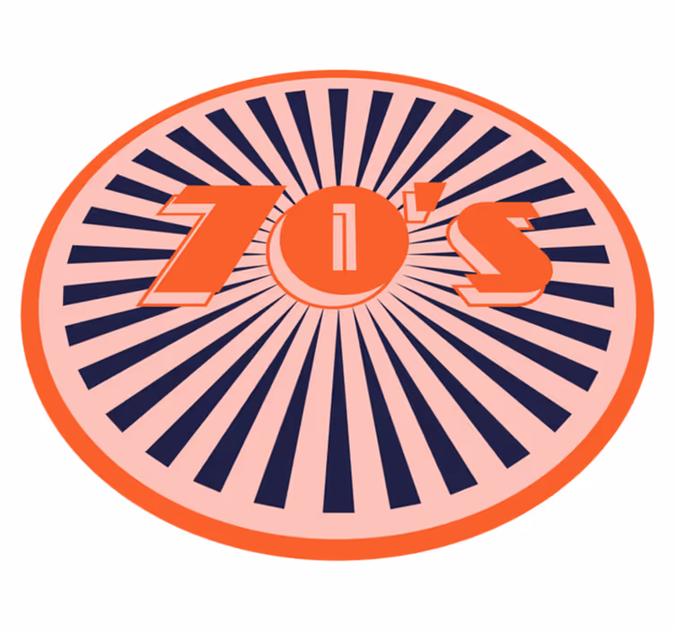Tapete vinílico vintage toque retrô dos anos 70 - TenStickers