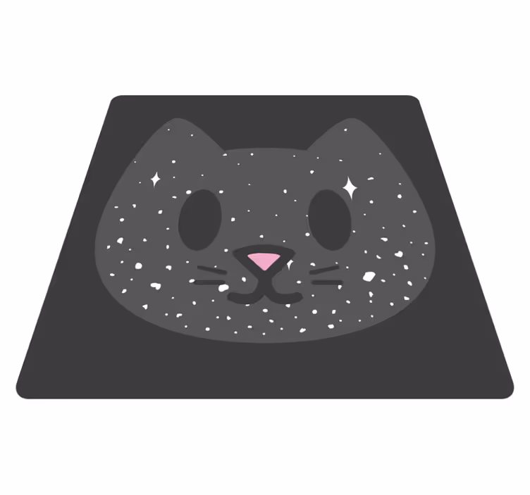 Tapete vinílico para bebés cara de gato fofa - TenStickers