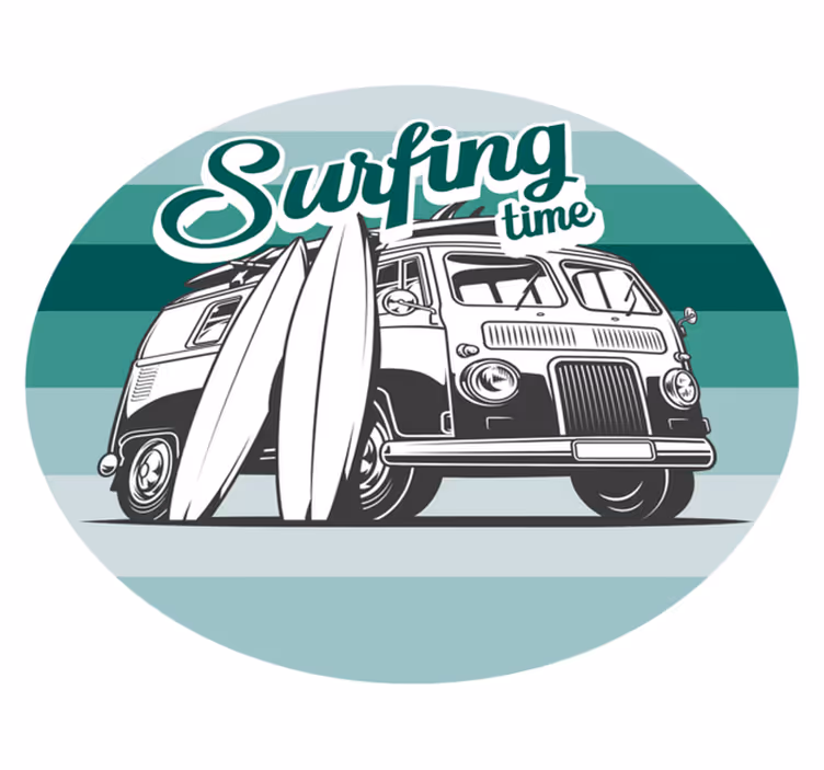 Tapete vinílico juvenil aventura de surf - TenStickers
