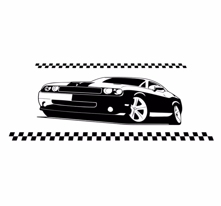 Tapete vinílico juvenil carros esportivos elegantes - TenStickers
