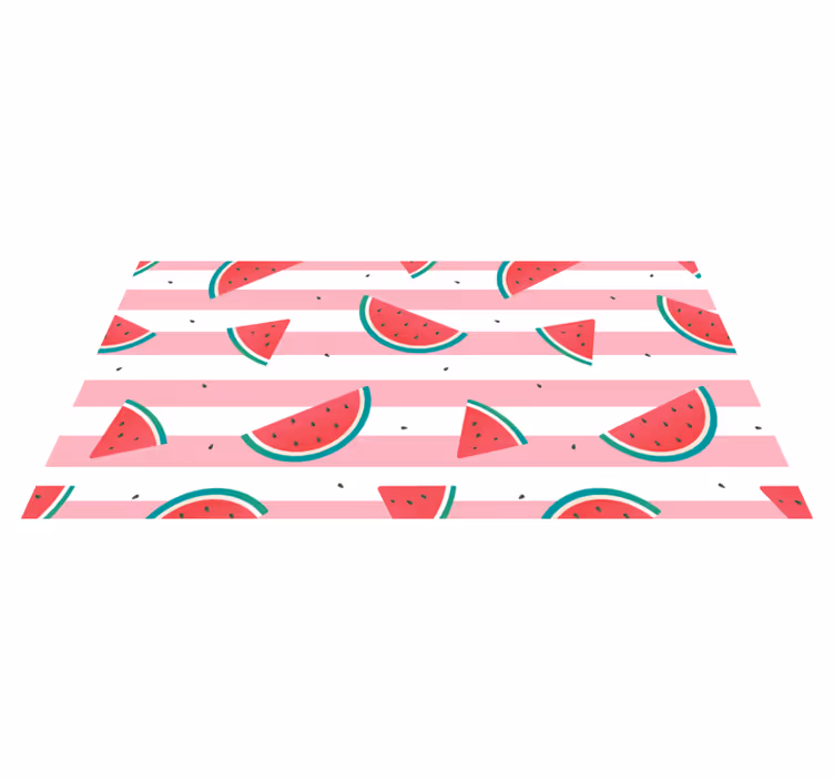 Tapete vinílico cozinha ilustração de fatia de melancia - TenStickers
