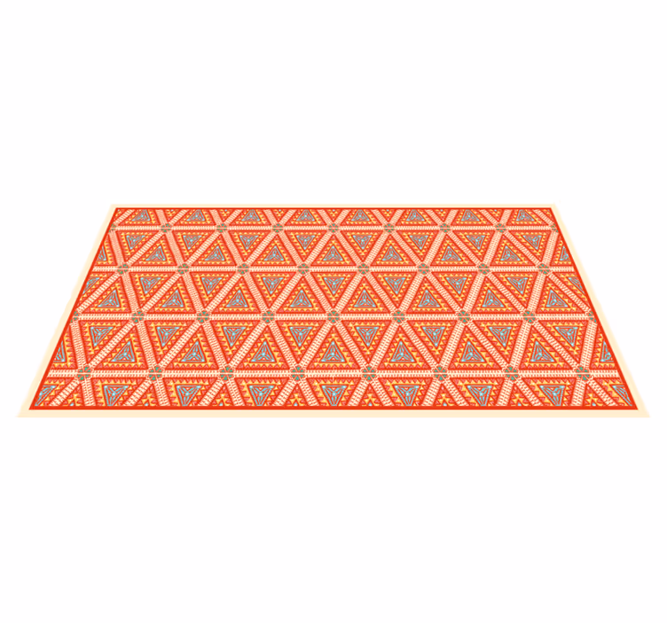 Tapete vinílico etnicas elemento triangular animado - TenStickers