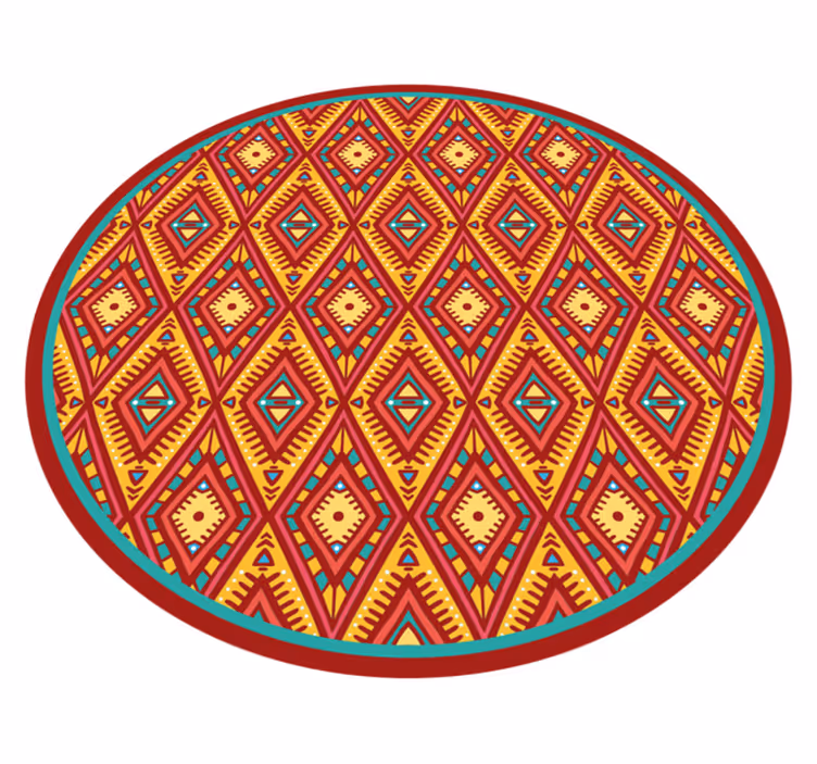 Tapete vinílico etnicas elemento tribal geométrico - TenStickers