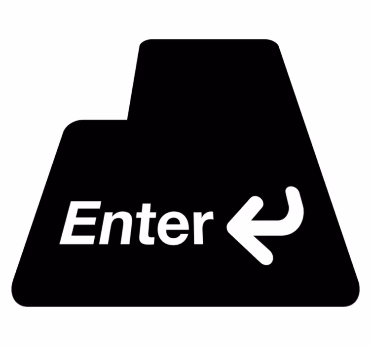 Tapete vinílico juvenil sinalização de entrada - TenStickers