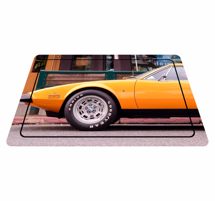 Tapete em vinil carro esportivo antigo - TenStickers