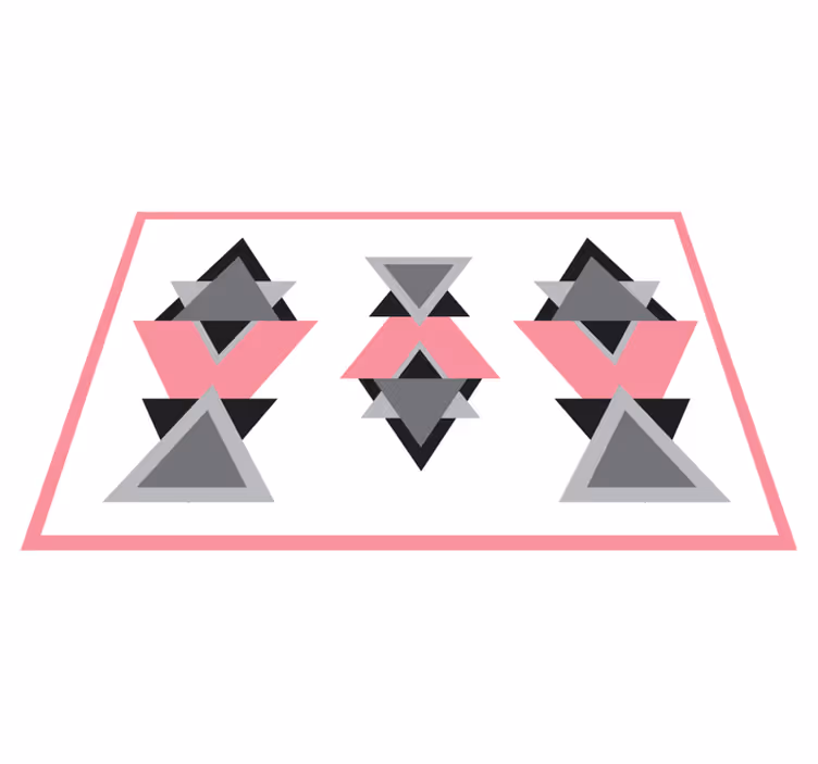Tapete vinílico geométricas formas triangulares se misturam - TenStickers