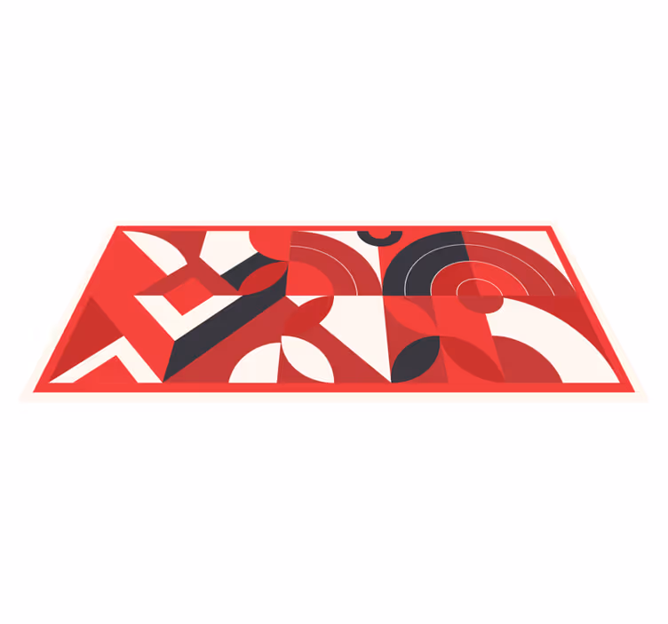 Tapete vinílico geométricas formas abstratas ousadas - TenStickers