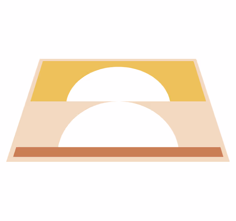 Tapete vinílico minimalista minimalismo circular - TenStickers