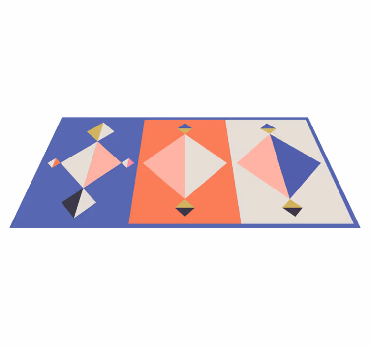 Tapete vinílico geométricas formas modernas abstratas - TenStickers