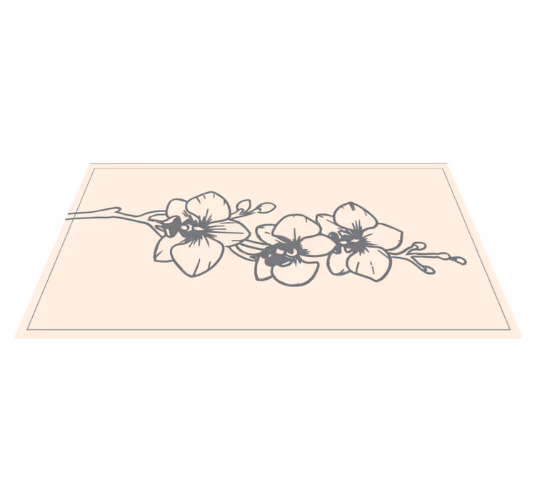 Tapete vinílico flores e plantas orquídea graciosa - TenStickers