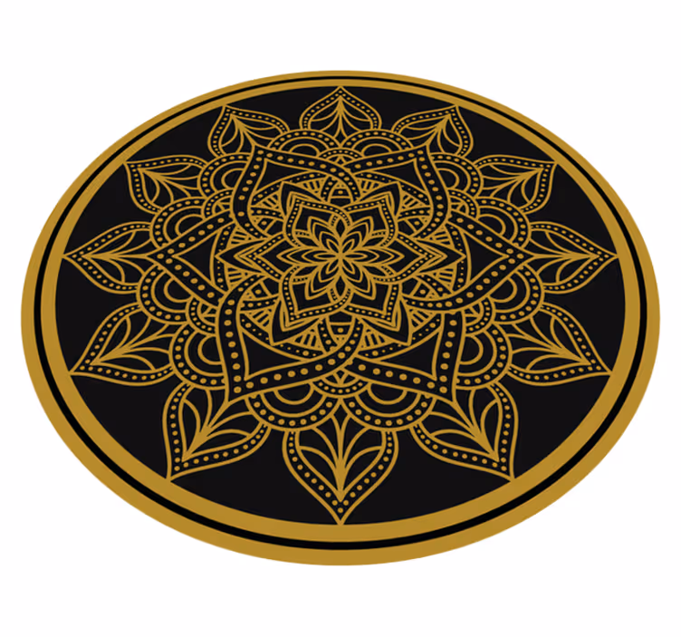 Tapete vinílico de mandala elemento gracioso - TenStickers