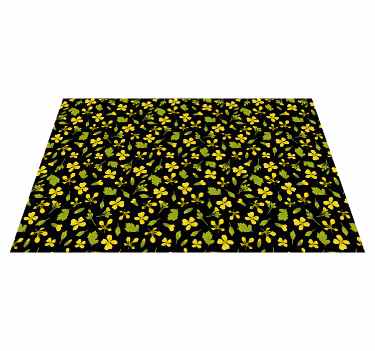 Tapete vinílico natureza padrão floral vibrante - TenStickers