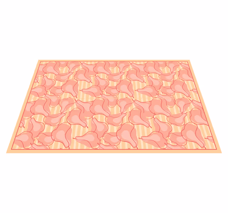 Tapete vinílico cozinha padrões rosa fofos - TenStickers