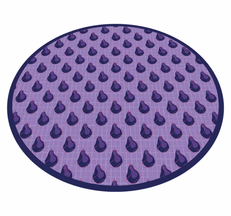 Tapete vinílico cozinha padrão de gotas roxas - TenStickers