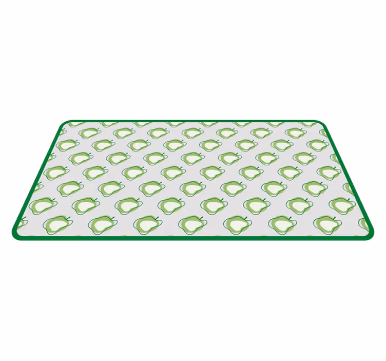 Tapete vinílico cozinha padrão de pêra verde - TenStickers