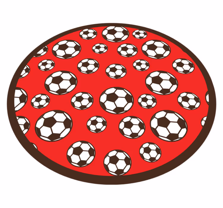Tapete vinílico de jogos motivo de bola de futebol - TenStickers