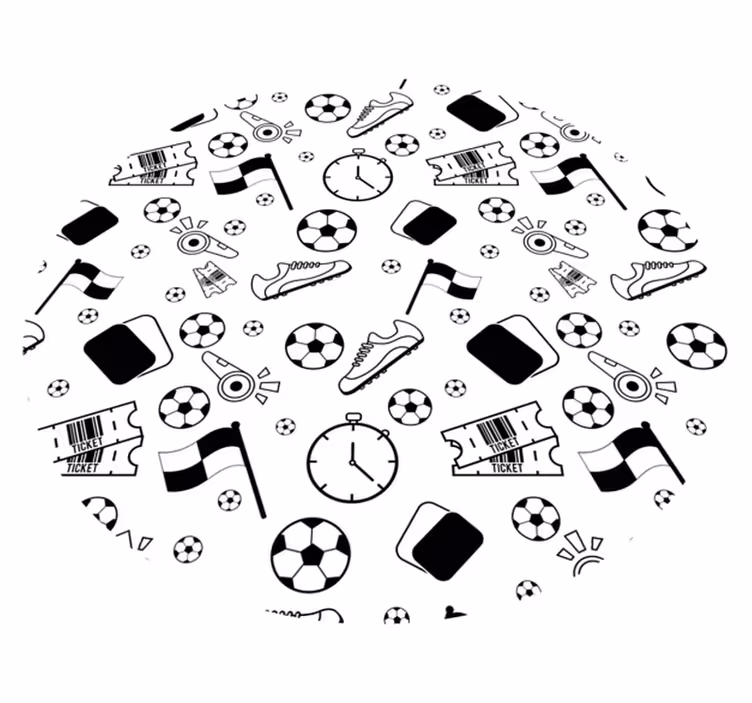 Tapete vinílico de jogos diversão com tema esportivo - TenStickers